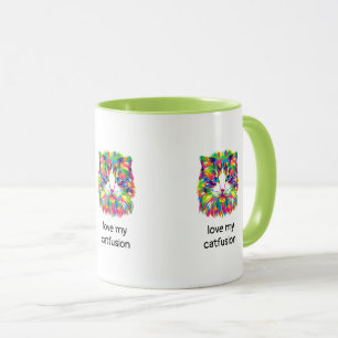 Liebe Meine Catfusion Abstrakt Chat Kaffee Tasse