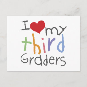 Liebe Meine dritten Grader Postkarte