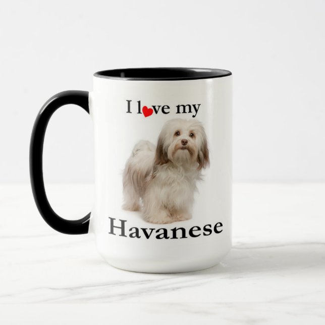 Liebe meine Havanese Tasse (Links)