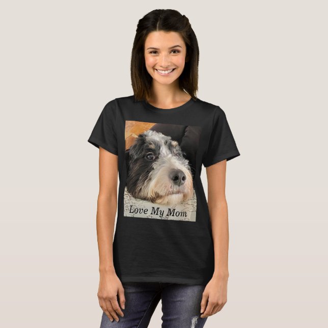 Liebe Meine Mama Bernedoodle T-Shirt (Vorne ganz)