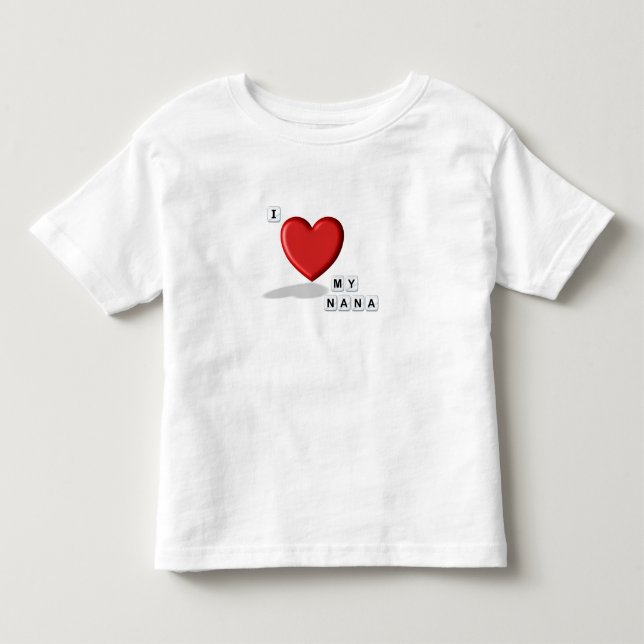 Liebe meine Nana Kleinkind T-shirt (Vorderseite)