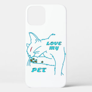 LIEBE MEINE NIEDLICHE AQUA PET CAT Case-Mate iPhone HÜLLE
