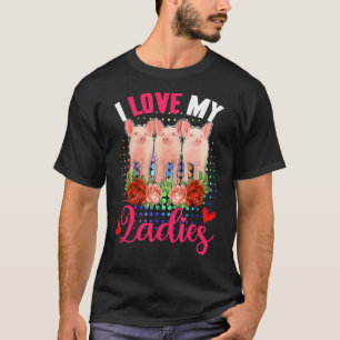 Liebe Meine Niedlichen Damen Drei Niedliche Schwei T-Shirt