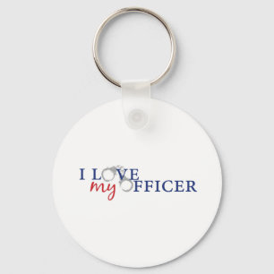 Liebe meine officercuffs schlüsselanhänger
