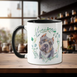Liebe meine Pitbuli Kranz Kaffee Tasse