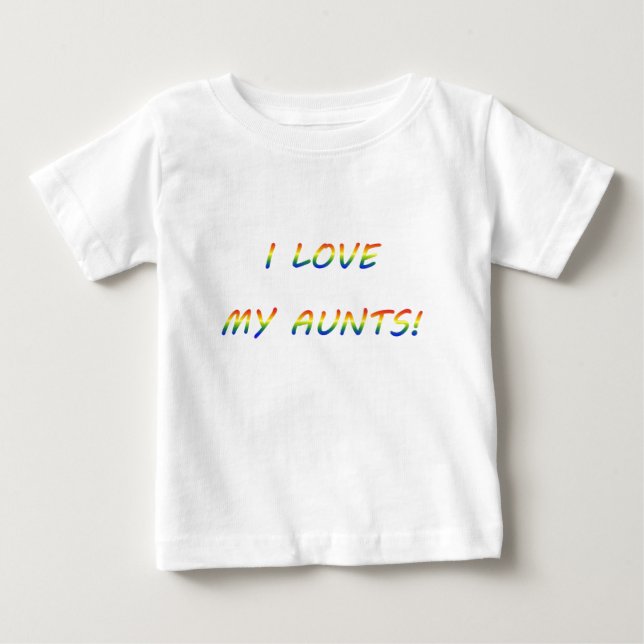 Liebe meine Tanten Baby T-shirt (Vorderseite)