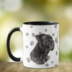 Liebe meinen Cane Corso Hund Abdruck Tasse
