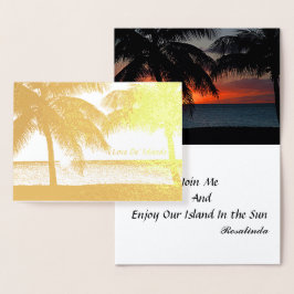 Liebe meiner Insel Folienkarte