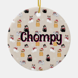 Liebe meiner Katzen Keramik Ornament