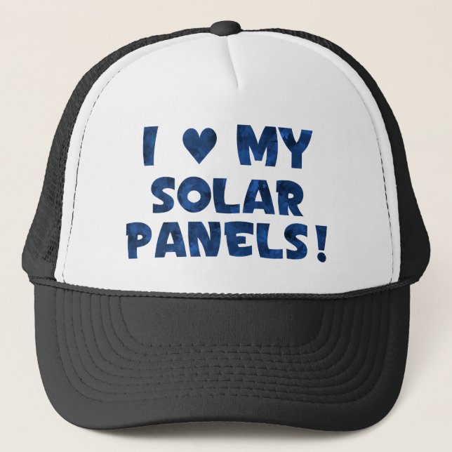 Liebe meiner Solarzellen Truckerkappe (Vorderseite)