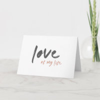 Liebe meines Lebens | Moderner Minimaler ewiger Ew