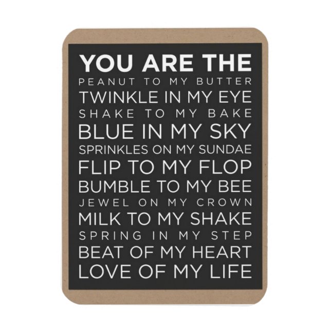 Liebe meines Life 3"x4" Foto Magnet (Vertikal)