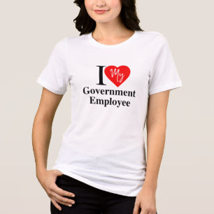 Liebe meines Staatsbediensteten Tri-Blend Shirt