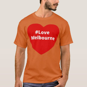 Liebe Melbourne Hashtag Herz T-Shirt