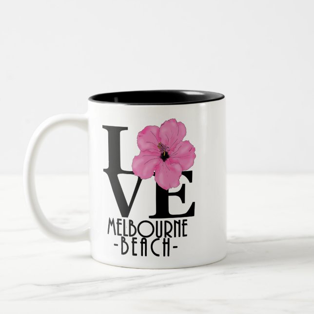LIEBE Melbourne-Strand Florida Zweifarbige Tasse (Links)