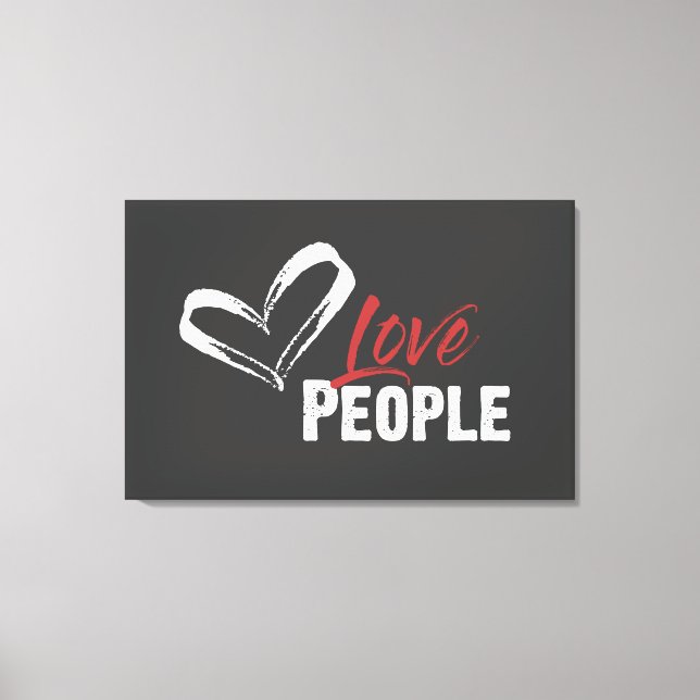 Liebe Menschen wackelten Canvas Leinwanddruck (Vorderseite)