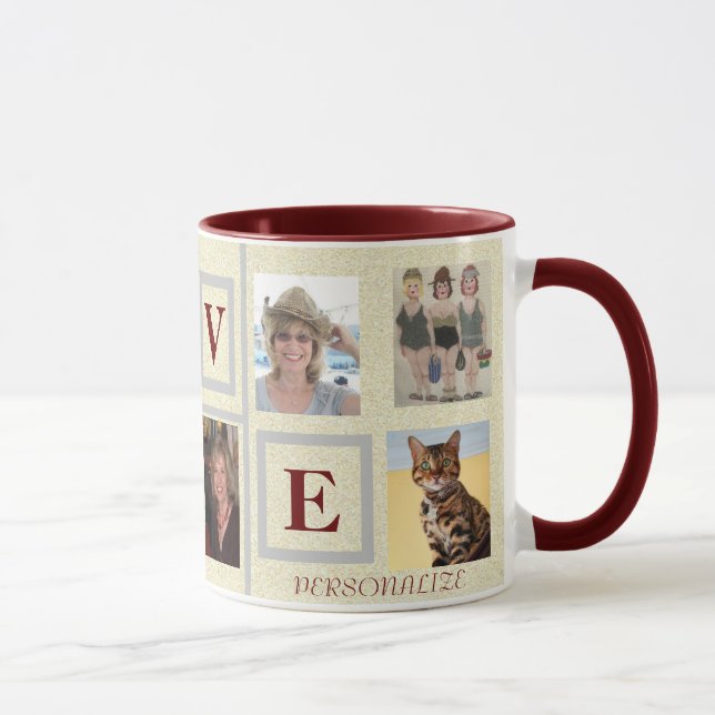 LIEBE MESSAGE EASY FILM 8 FOTOKOLLAGE TASSE (Rechts)