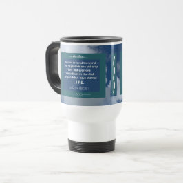 Liebe Message - John 3-16 - White Travel Mug Reisebecher