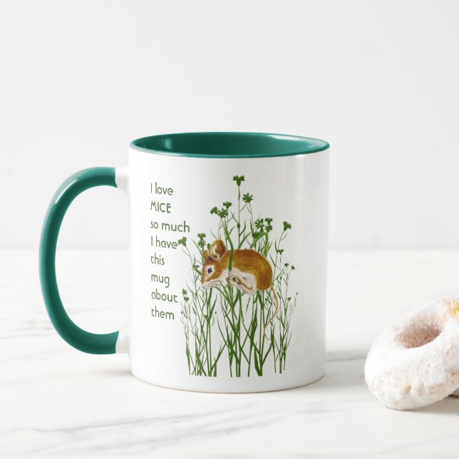 Liebe MICE MAUS so viel Spaß Kostenvoranschlag Tas Tasse (Mit Donut)