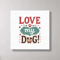 Liebe mich, liebe meinen Hund Vintage süßer Pfoten