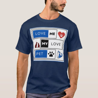 LIEBE MICH MEIN LIEBES HAUSTIER vintage T-Shirt