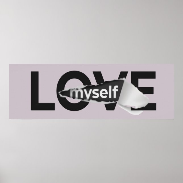 Liebe Mich Selbst Plakat (Vorne)