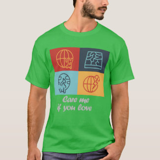 Liebe mich, wenn du dich um Retro kümmerst T-Shirt