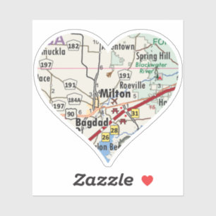 Liebe Milton Florida Aufkleber