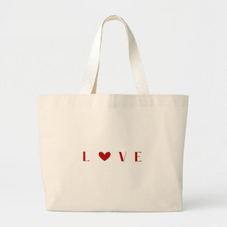 Liebe-Minimalist-Tasche für sie Jumbo Stoffbeutel