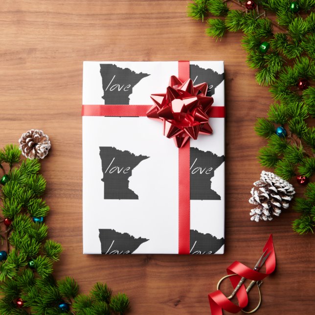Liebe Minnesota Geschenkpapier (Feiertagsgeschenk)