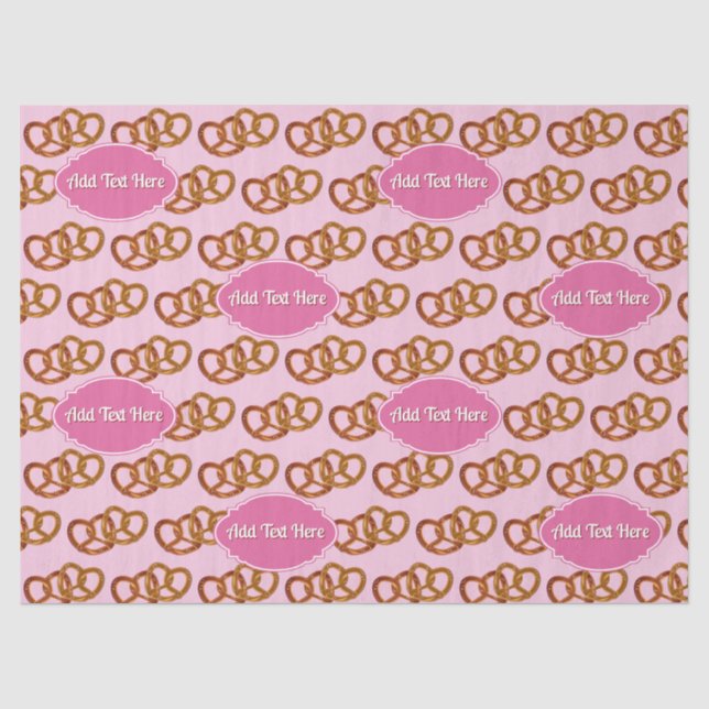 Liebe mit benutzerdefinierter Textwiederholung ros Seidenpapier (Vorderseite)