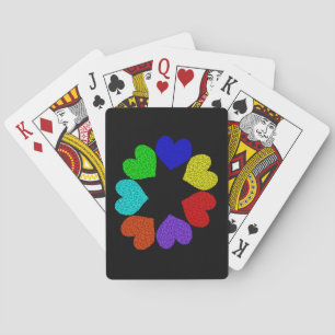 Liebe mit Blumenbogen Spielkarten