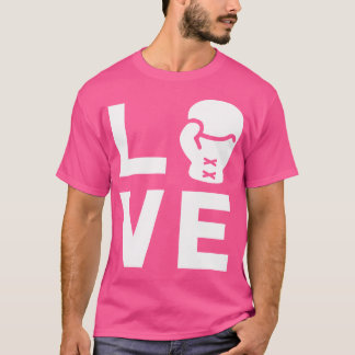 Liebe mit Boxhandschuh Cool Boxer T Shirt Geschenk