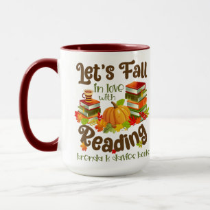 Liebe mit dem Lesen von Brenda K Davies Books Tasse