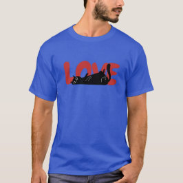 Liebe mit der Katzenkühlung T-Shirt