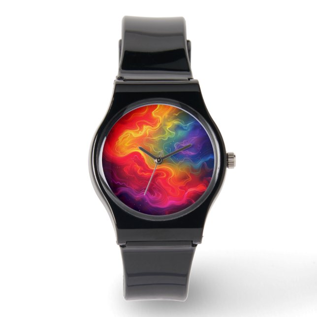 Liebe mit der Pride Digital Art Armbanduhr (Vorderseite)