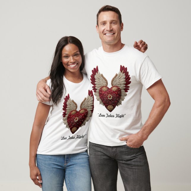 „Liebe mit Flügeln“ T-Shirt (Unisex)