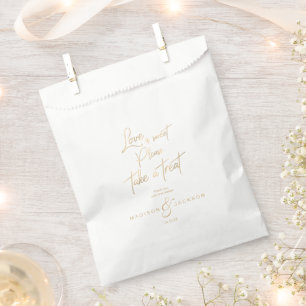 Liebe mit Goldfolie ist süß Haben Sie eine Leckere Geschenktütchen