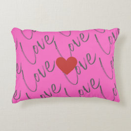 Liebe mit Herz Dekokissen