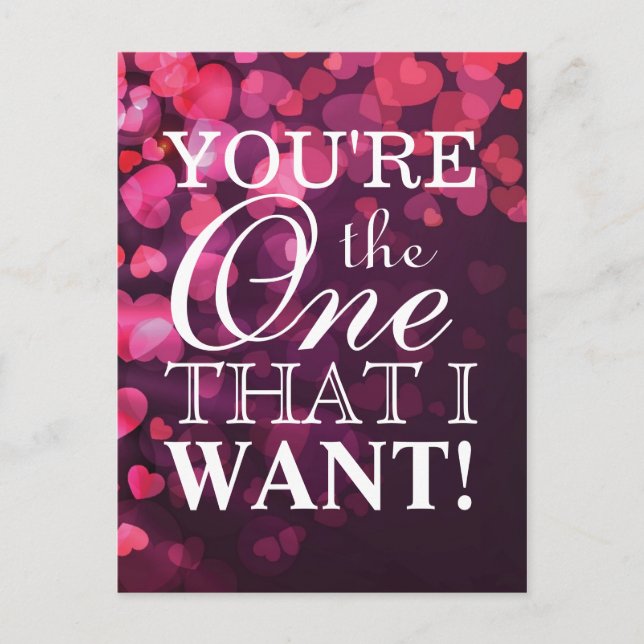 Liebe mit Herz Postkarte (Vorderseite)