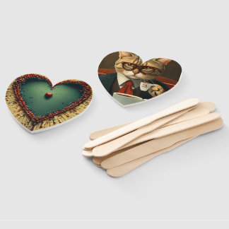 Liebe mit Katze Fächer