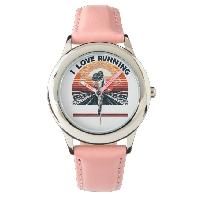 Liebe mit lebendigem T - Shirt Armbanduhr (Vorderseite)