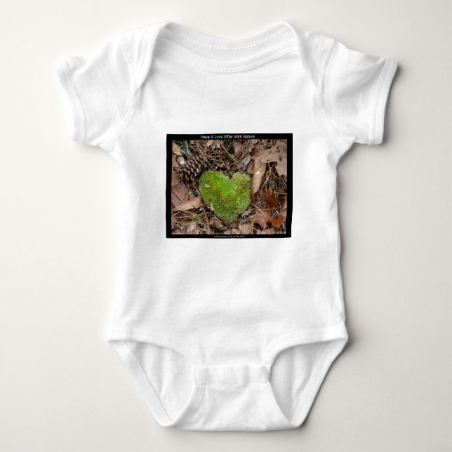Liebe mit Nature Moss Herzgeschenken Baby Strampler (Vorderseite)