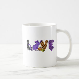 Liebe mit Niedlicher Katze zu Halloween Kaffeetasse