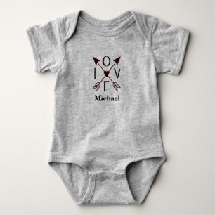 Liebe mit Pfeilen Baby Body Baby Bodysuit Strampler