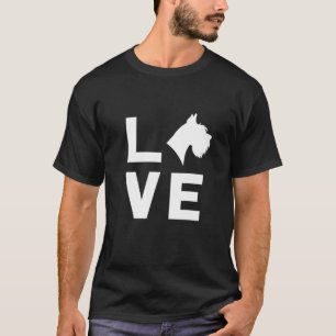 Liebe mit Schnauzer T-Geschenk T-Shirt