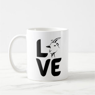 Liebe mit Ziege als O Kaffeetasse