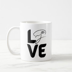 Liebe mit Ziege als O Kaffeetasse