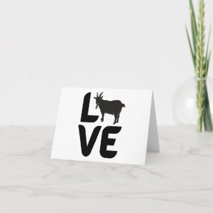 Liebe mit Ziege als O LEER Karte