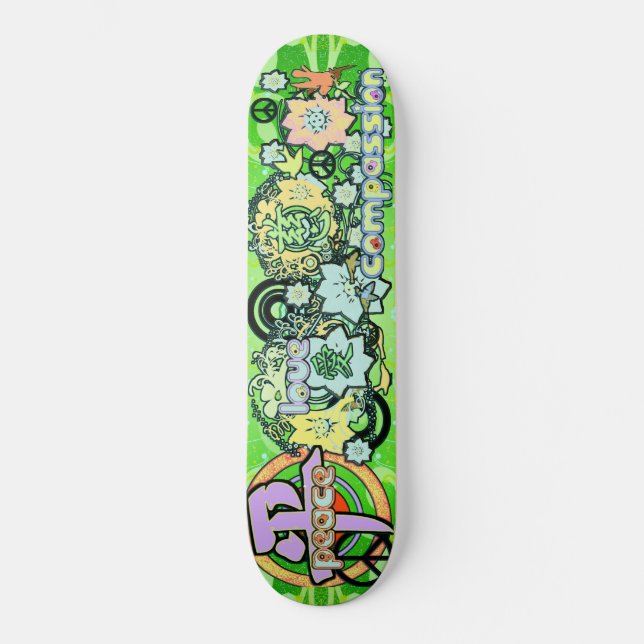 Liebe-Mitgefühl-Kanji - Skateboard (Vorderseite)
